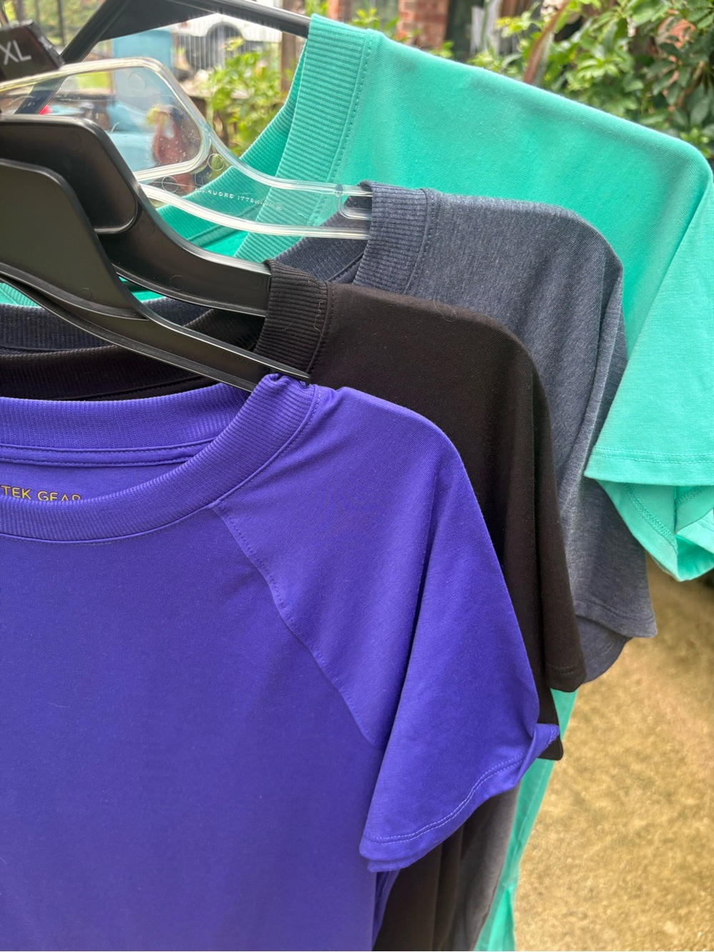 Women’s Active TEK Gear - Purple, Black, washed Blue & Teal